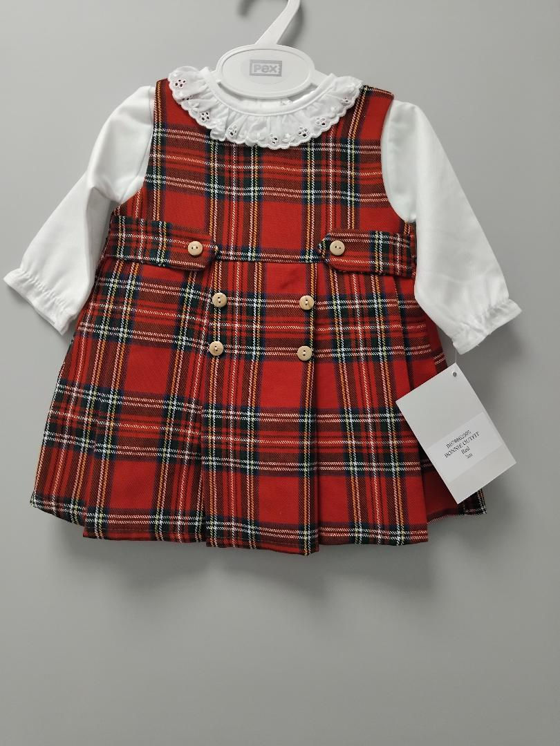 PEX Bonnie red tartan dress