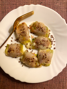 Bocconcini di indivia belga con Asiago e crudo