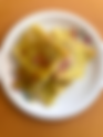 Sformato sottile di patate con zucchine, Asiago e prosciutto cotto