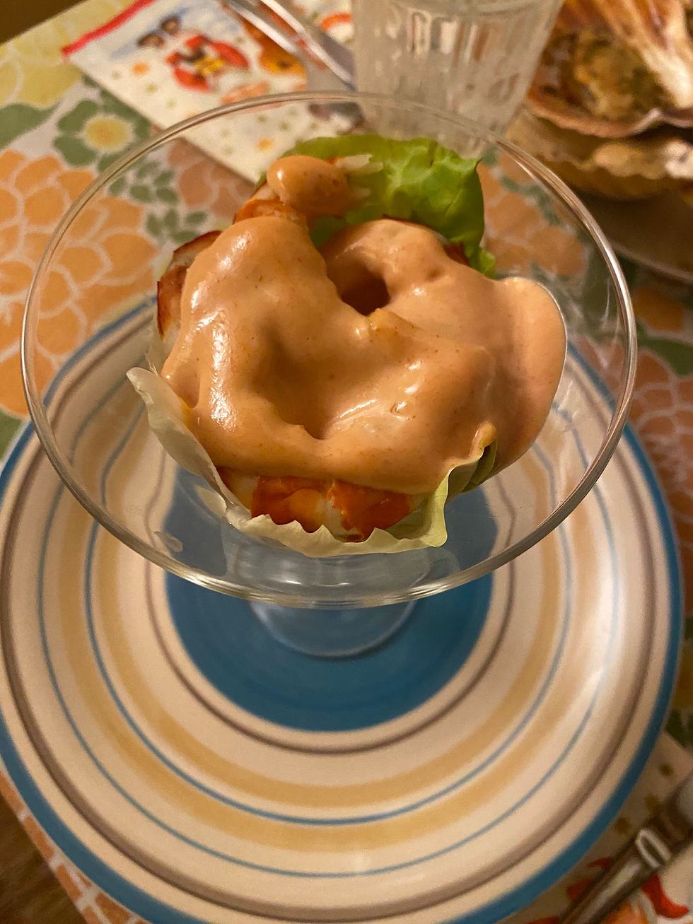 Cocktail di scampi con salsa rosa (Come piace a me)