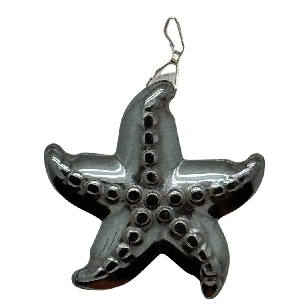 Hematite Starfish Pendant