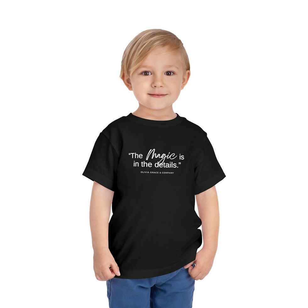 Thumbnail: "Magic in Details" Toddler Short Sleeve Tee