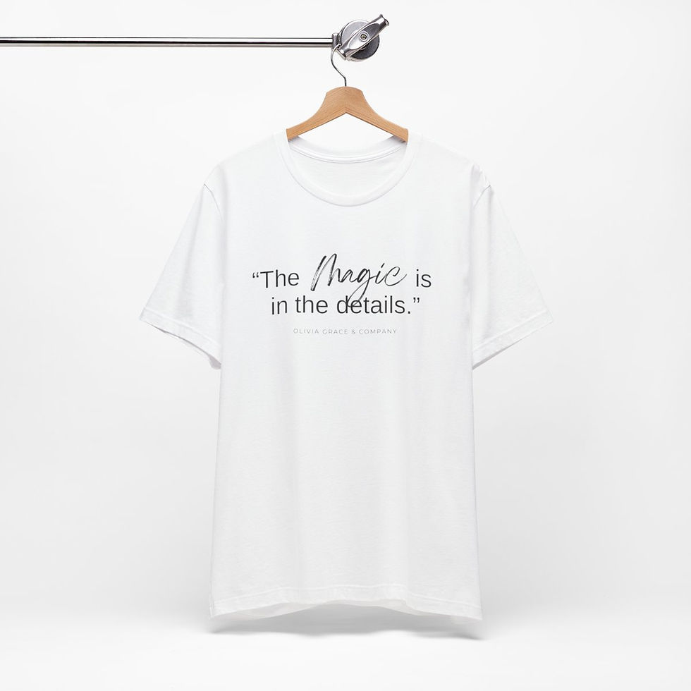 Thumbnail: "Magic in Details" Adult Short Sleeve Tee