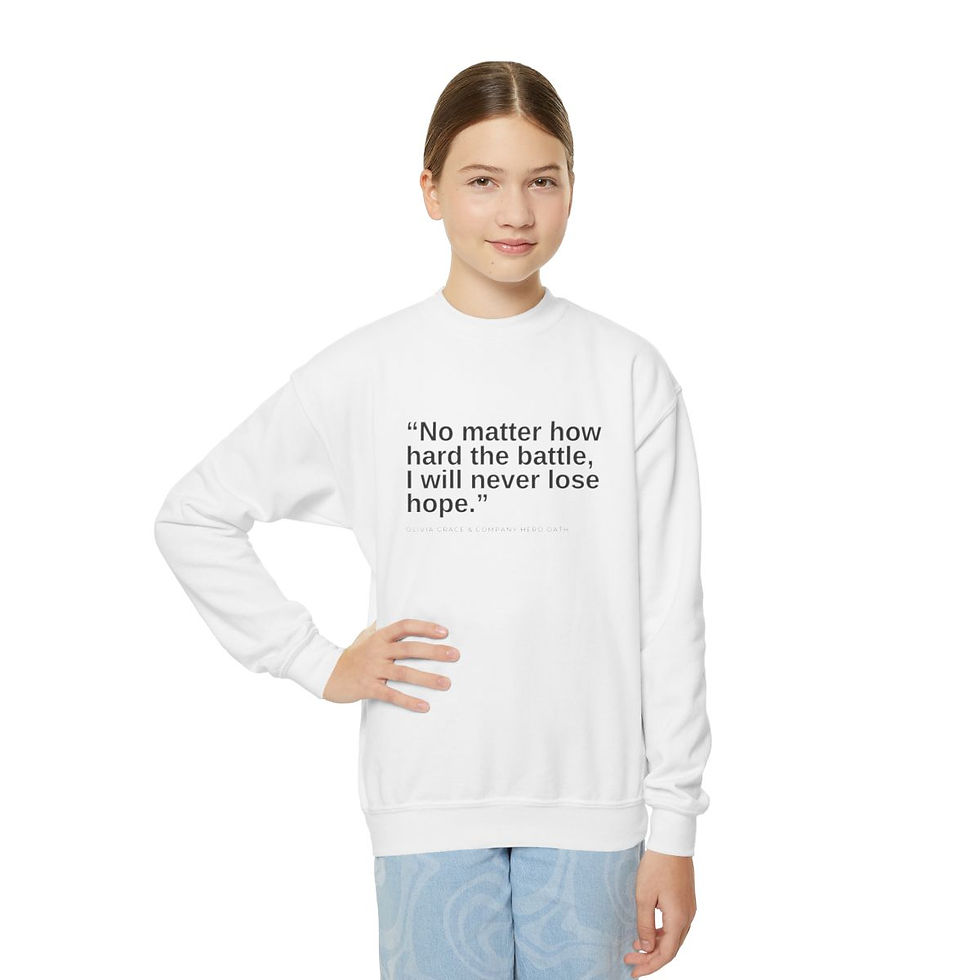 Thumbnail: Hero Oath Youth Crewneck Sweatshirt