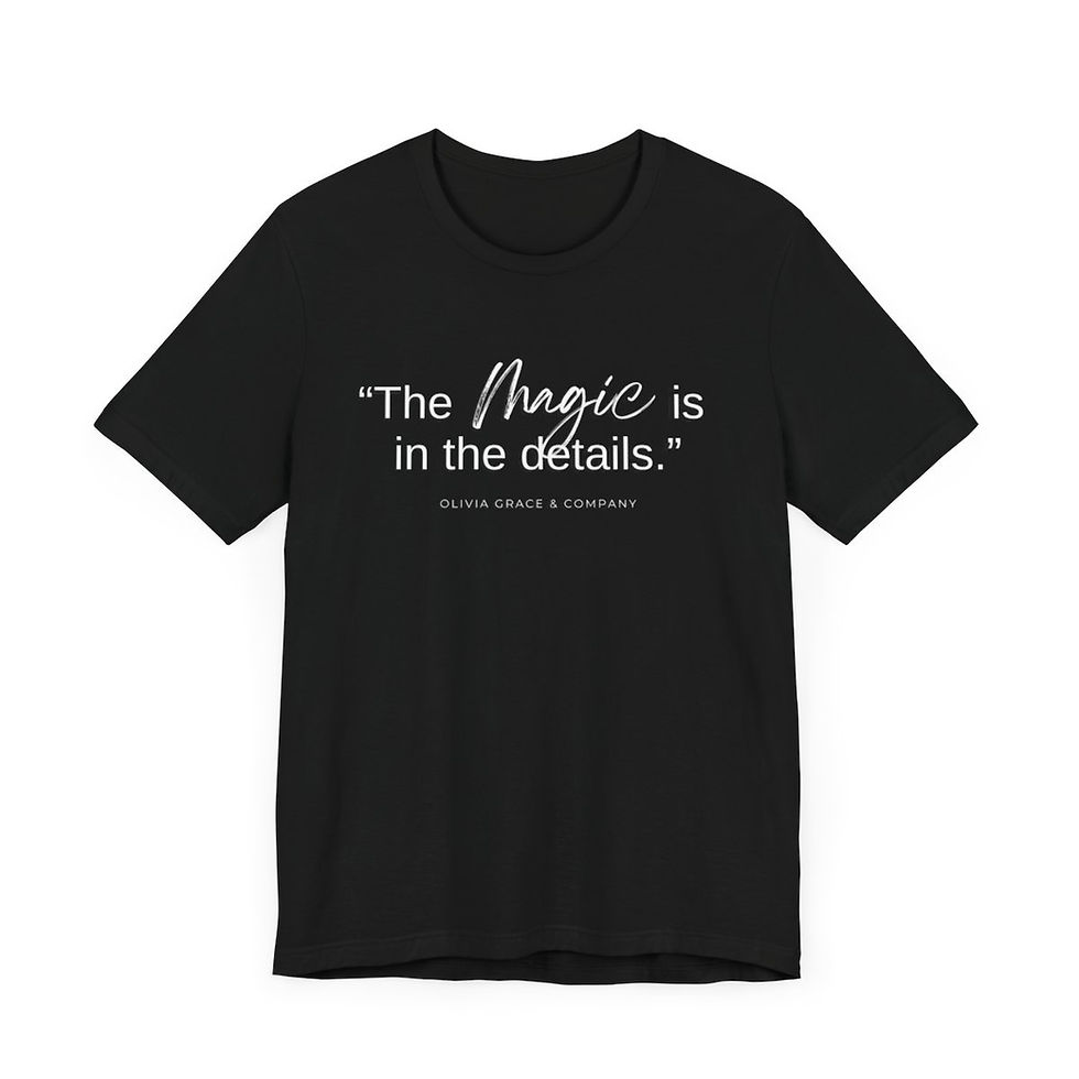 Thumbnail: "Magic in Details" Adult Short Sleeve Tee