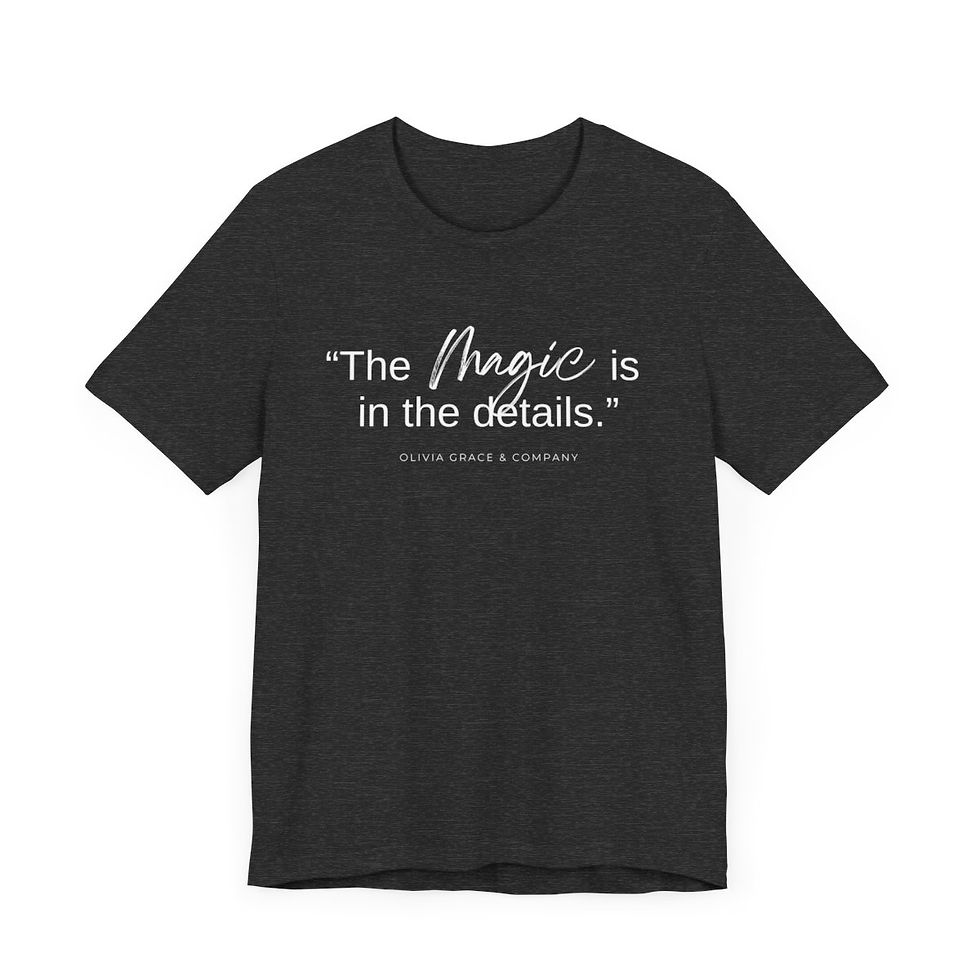 Thumbnail: "Magic in Details" Adult Short Sleeve Tee