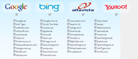 Alta en Buscadores
