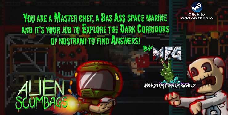 Alien Scumbags avaliable on Steam. Indie Game. 