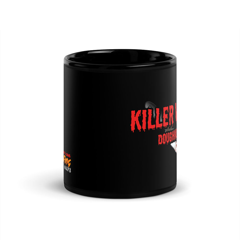 Thumbnail: Killer Vegan Doughnuts Black Glossy Mug