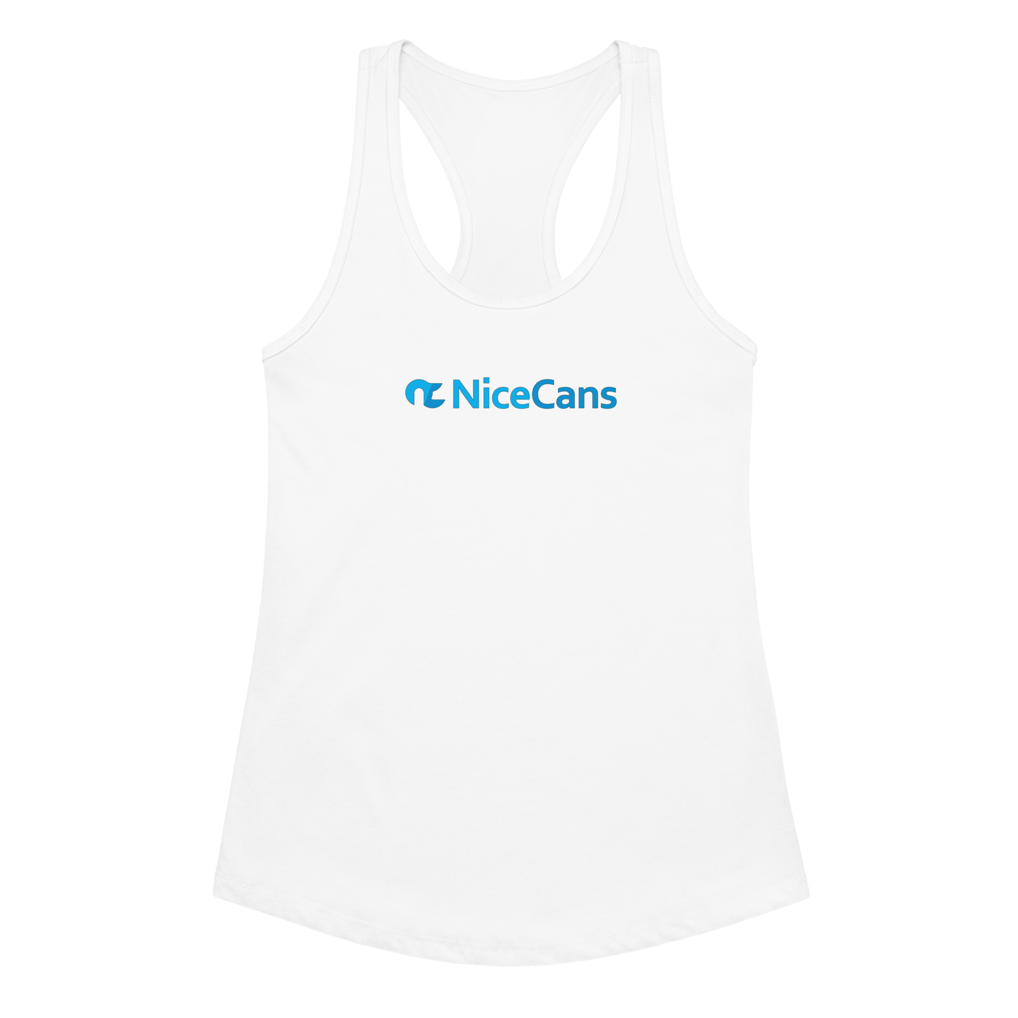 Nice Cans Fitted Racerback Tank Top