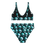 Thumbnail: Blue Skulls High-Waisted Bikini