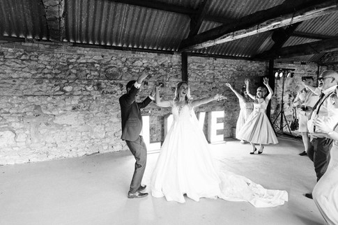 dancing at east afton farmhouse wedding isle of wight