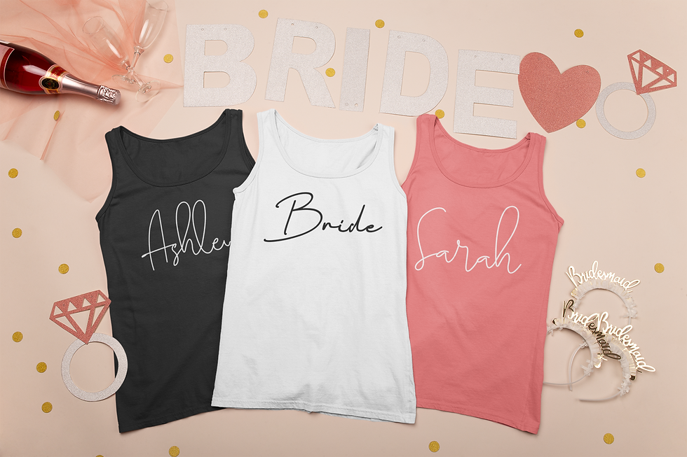 Thumbnail: Retro Disco Bachelorette Party, Disco Bride, Bridesmaid Group Tank Top