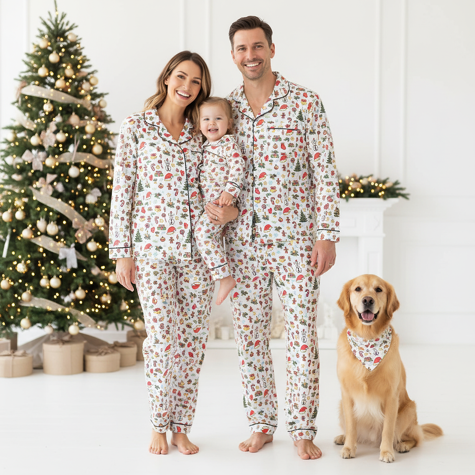 Thumbnail: Christmas Presents : Pyjama sets for family and pets