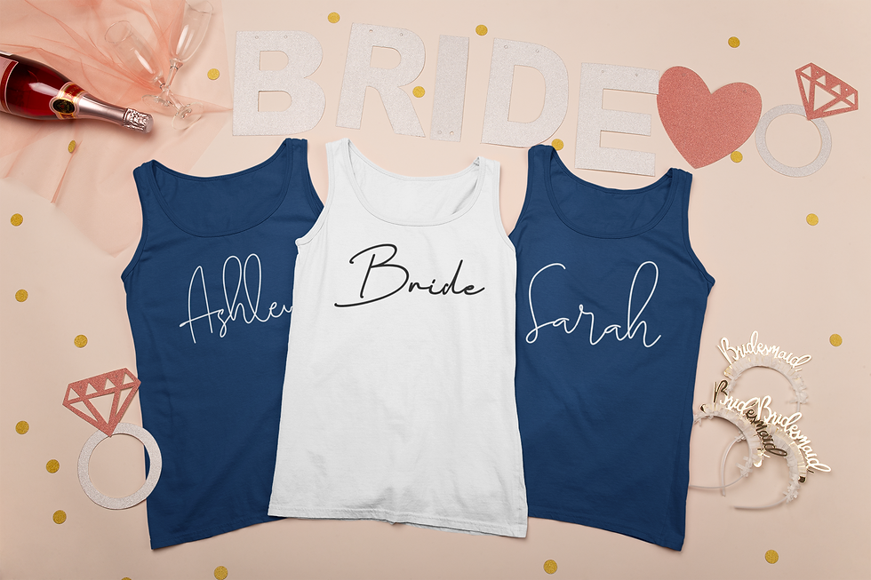 Thumbnail: Retro Disco Bachelorette Party, Disco Bride, Bridesmaid Group Tank Top