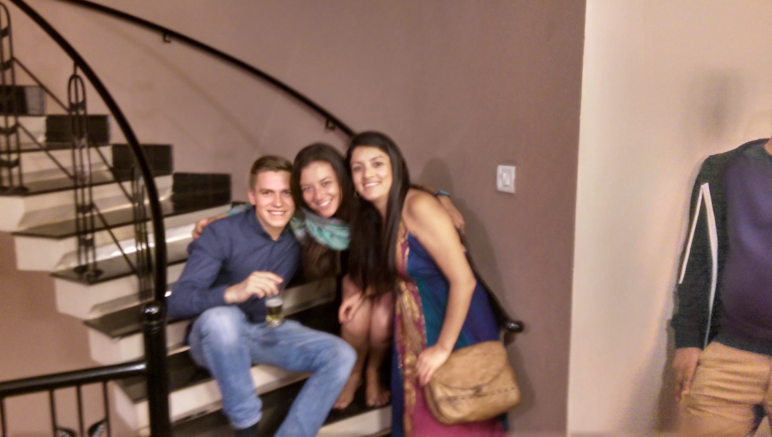 With friends at Mi Casa Su Casa