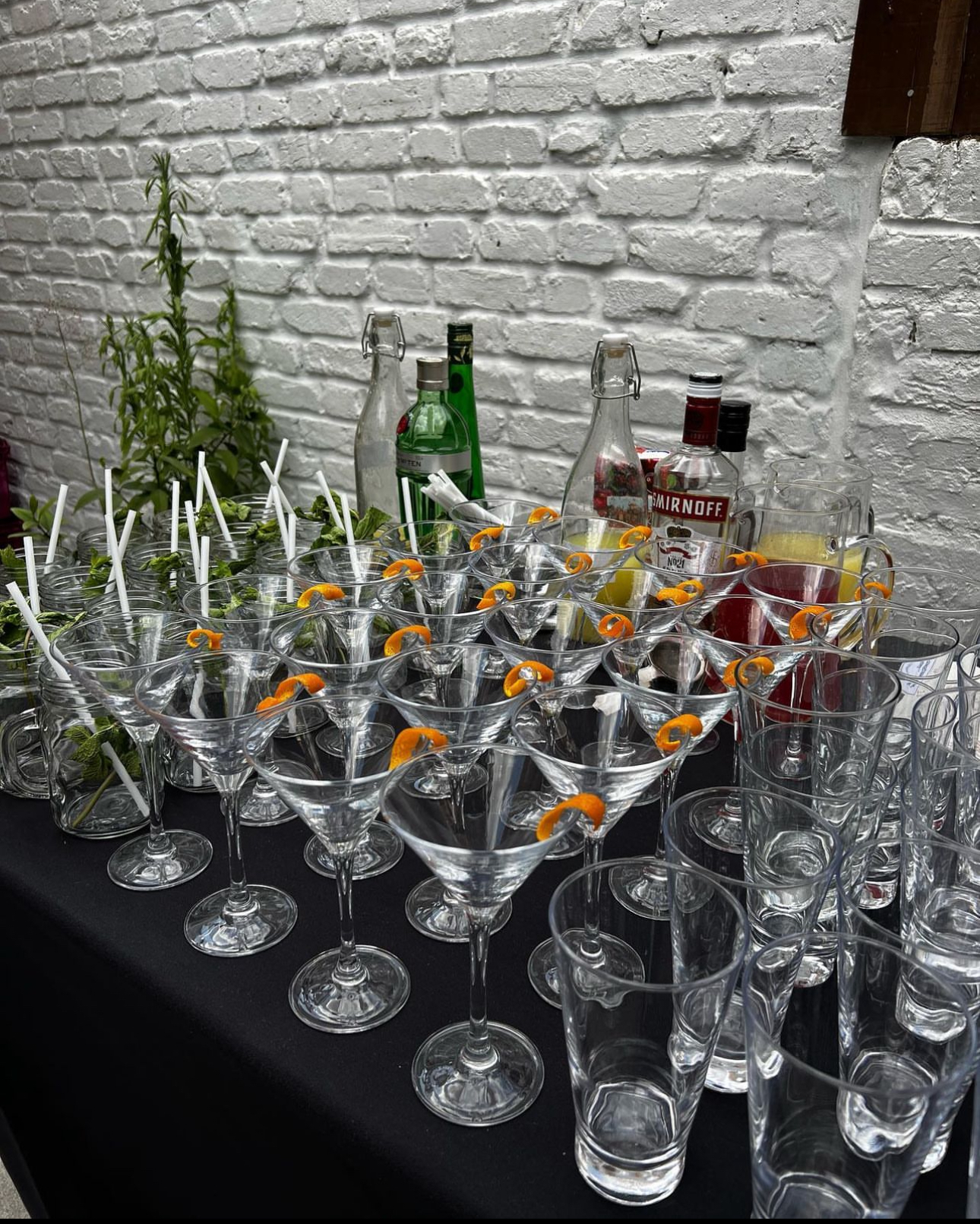 A drinks and food gathering photographed by Suzanne James Caterers
