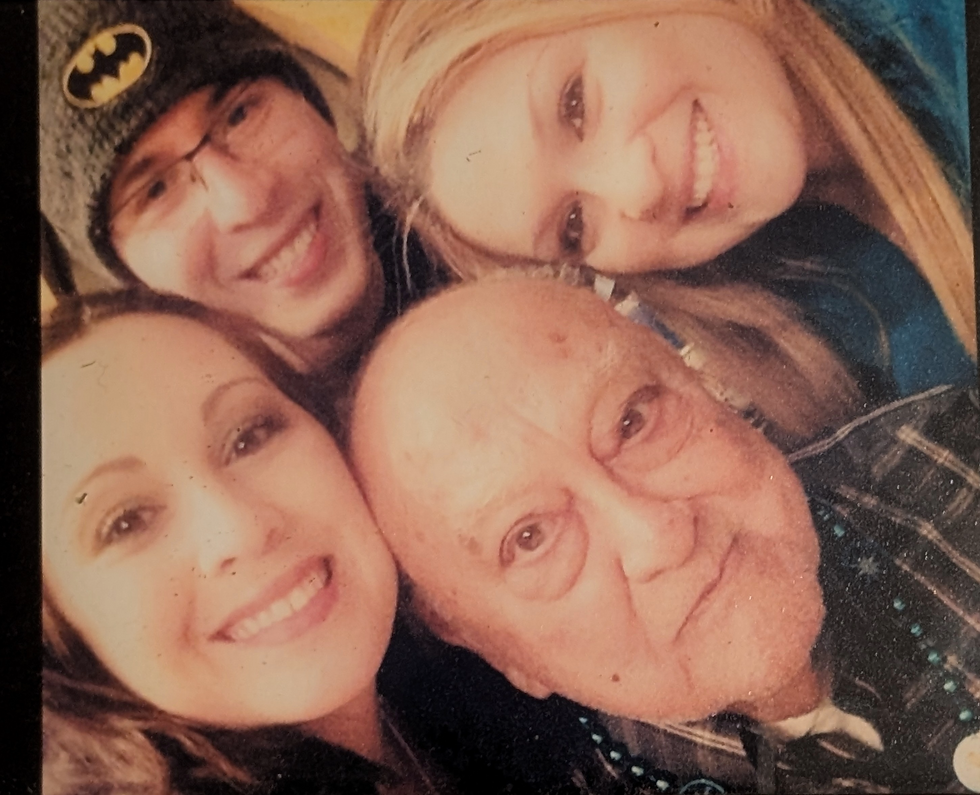 Grandpa and my Sisters