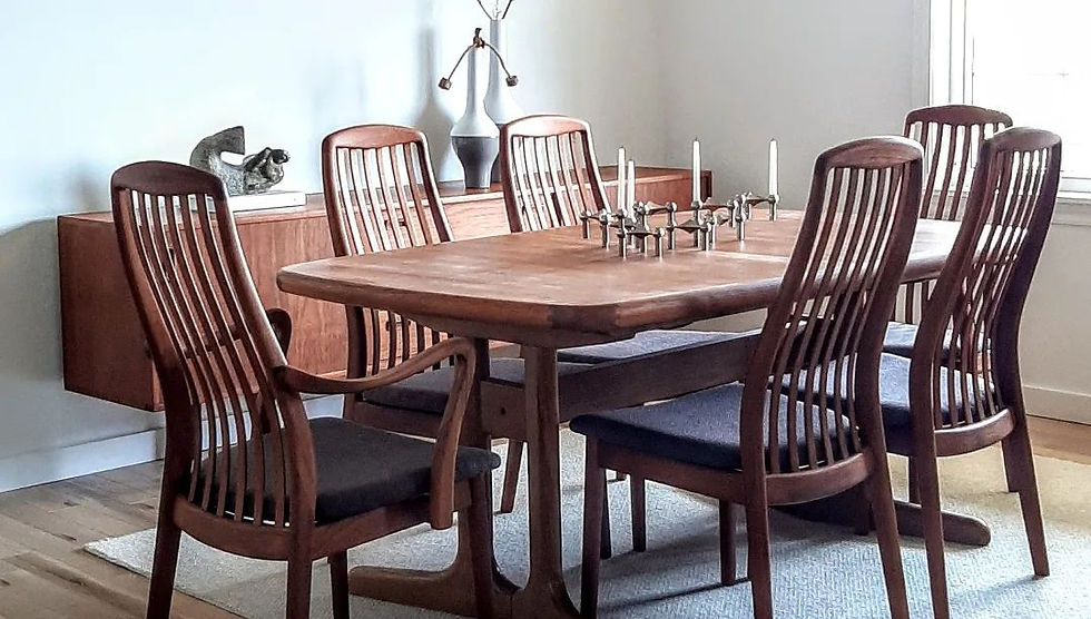 Mid-Century Teak Extendable Table