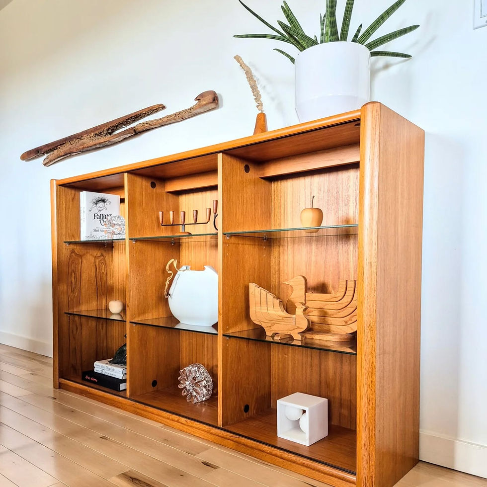 Vintage Teak Display Cabinet