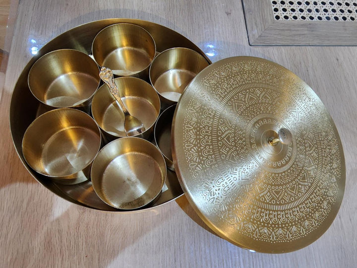Brass Spice Box | Decor piece | Home Decor | Masala Box