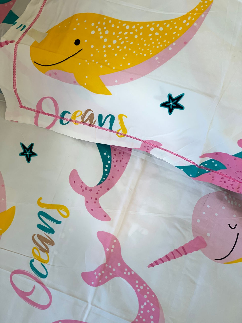 Thumbnail: Single flat bedsheet - Dolphin