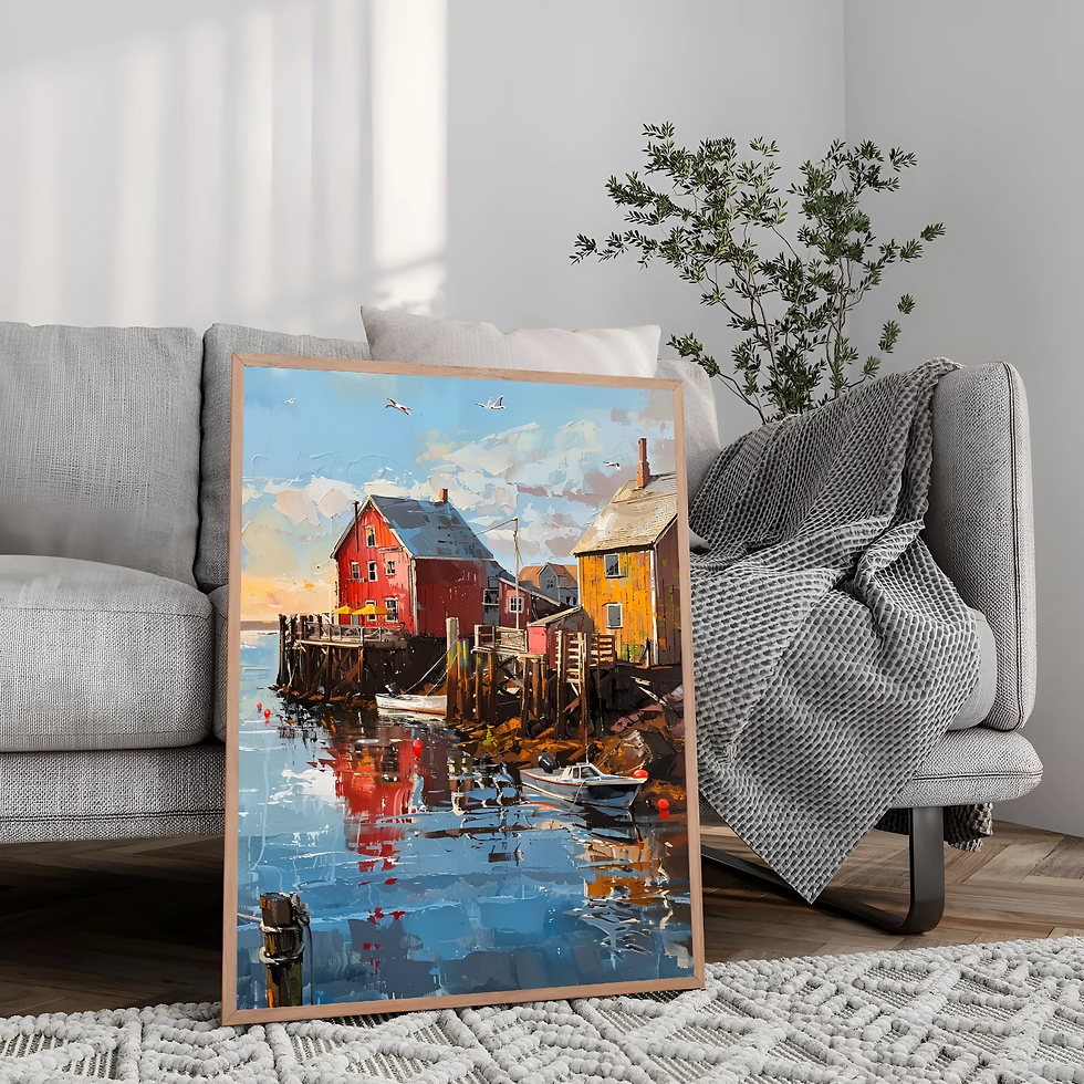 Thumbnail: Enchanting Cottage in Traditional Danish Style Poster for Home Decor