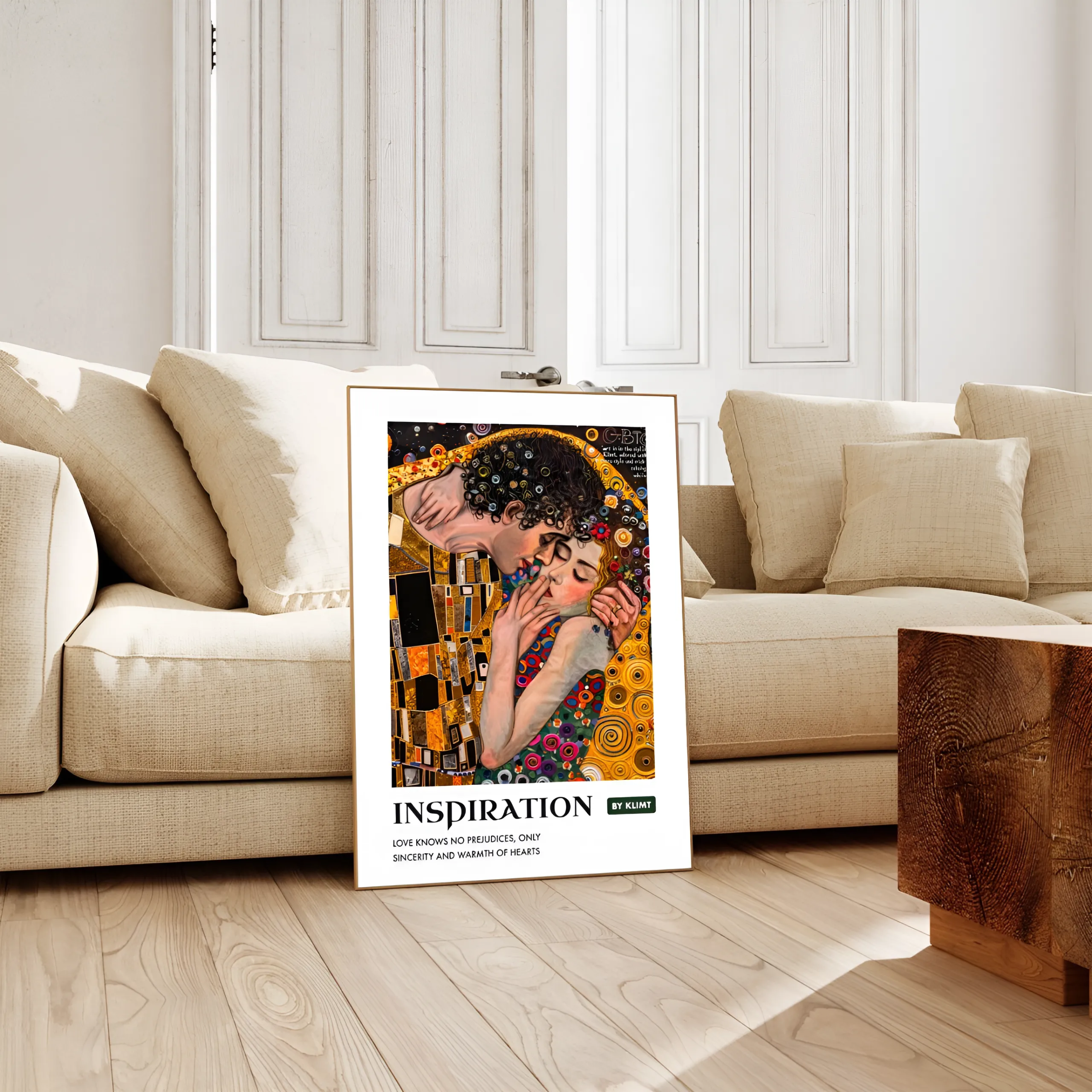 Magical Kiss poster, Klimt style, Inspiration, Love, Art poster
