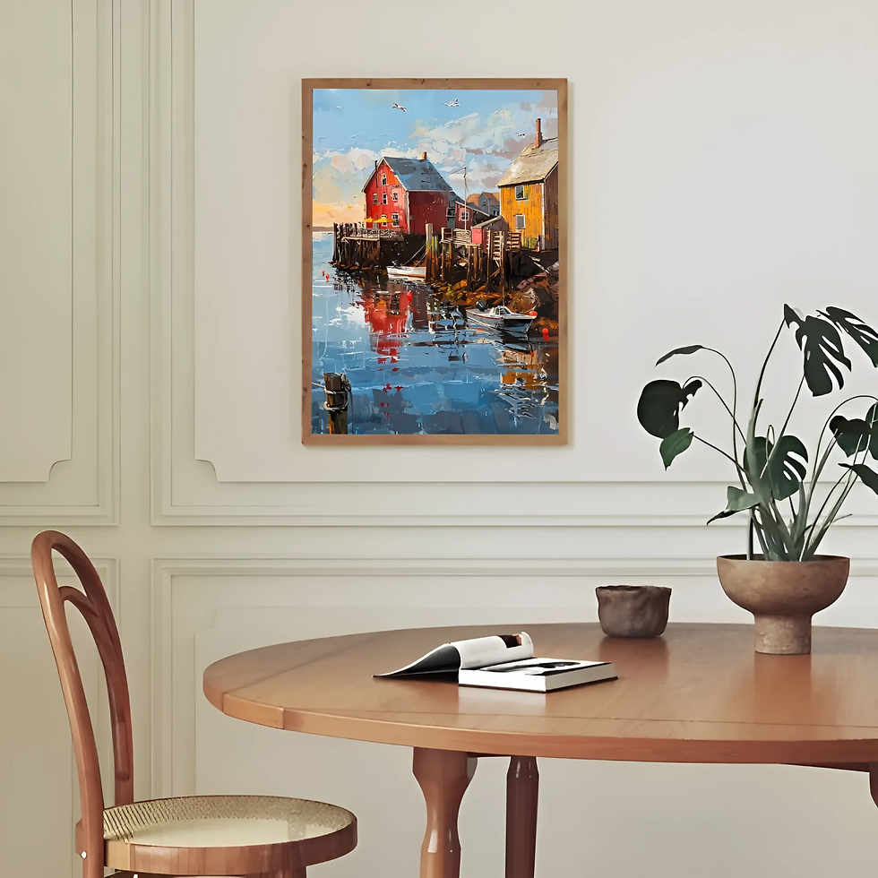 Thumbnail: Enchanting Cottage in Traditional Danish Style Poster for Home Decor