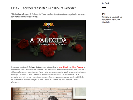 A FALECIDA NO CANAL TADEU RAMOS