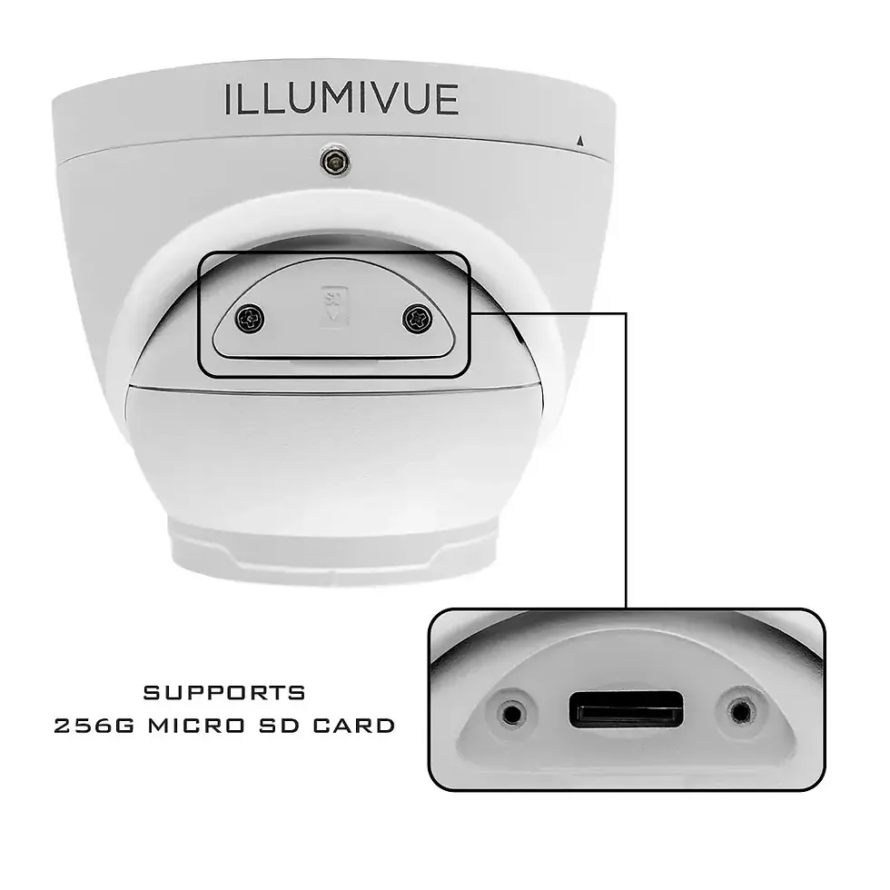 Thumbnail: Illumivue IP8T-NC.2 8MP IP Turret Camera with NightColor