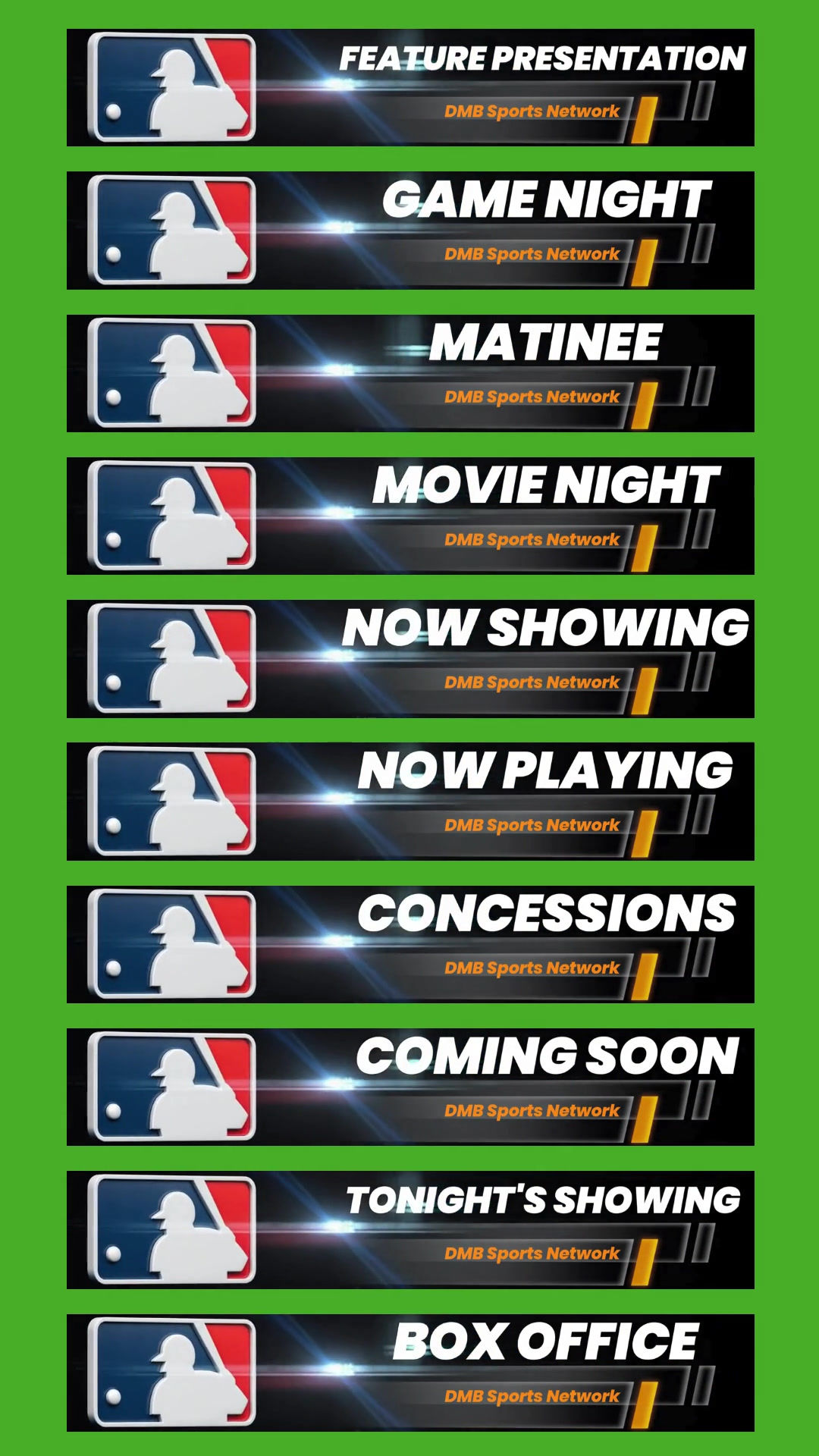 MLB 4K Top Video Banner Set