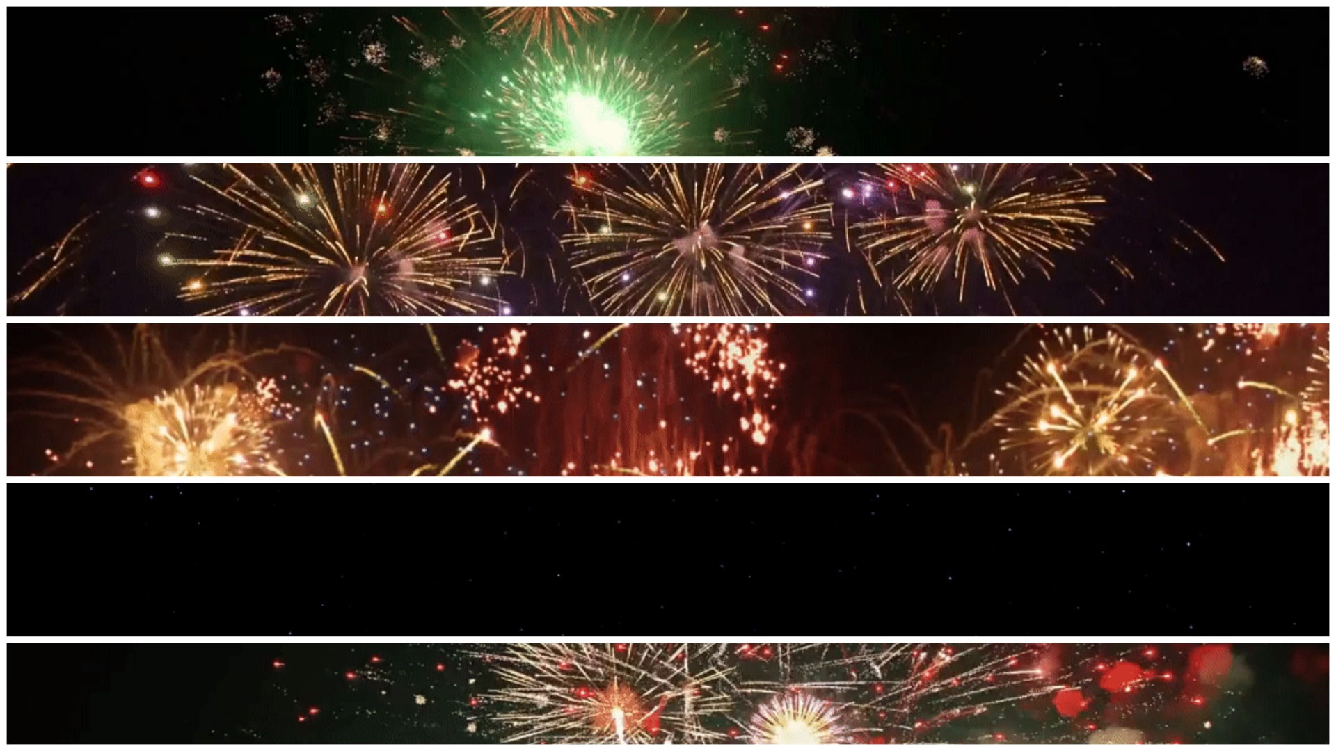 Animated Fireworks Upper Banners Pak 3