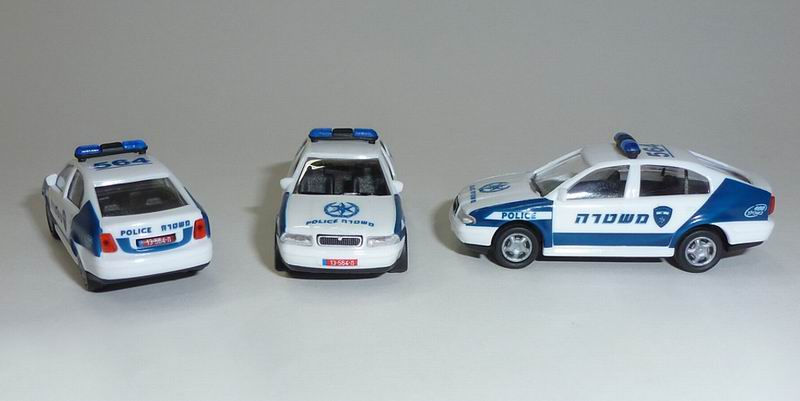 Police car ISRAEL  Skoda Octavia HO scale 
