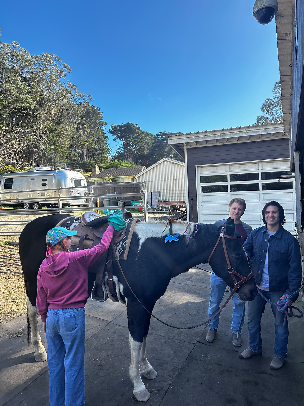 Smoky getting ready for some rides!
