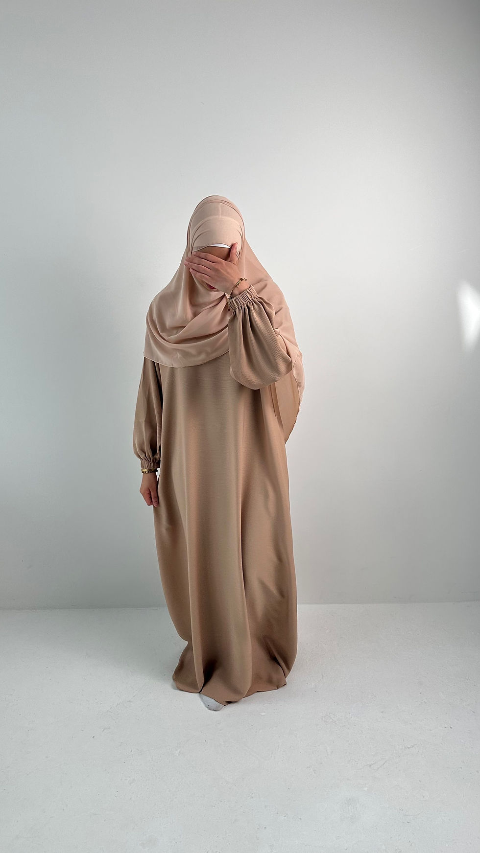 Thumbnail: Nude Abayah + Hijaab