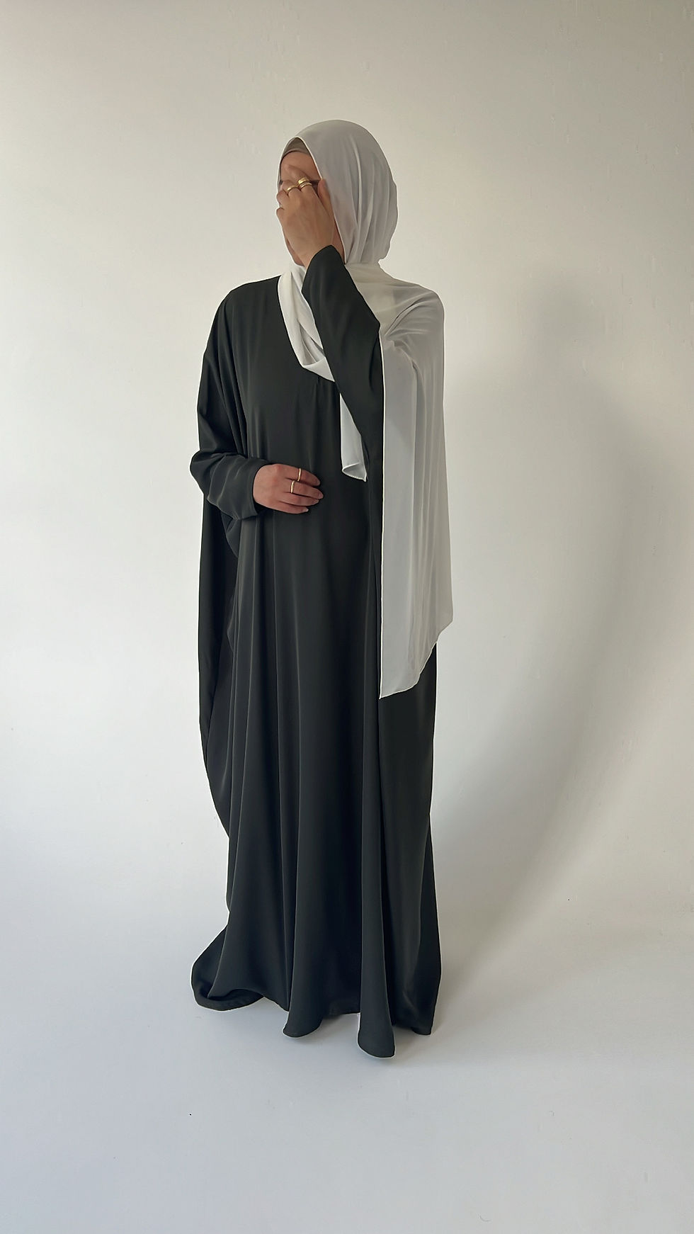 Thumbnail: Green/Grey Bisht Abayah