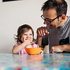 Happy Girl with Dad