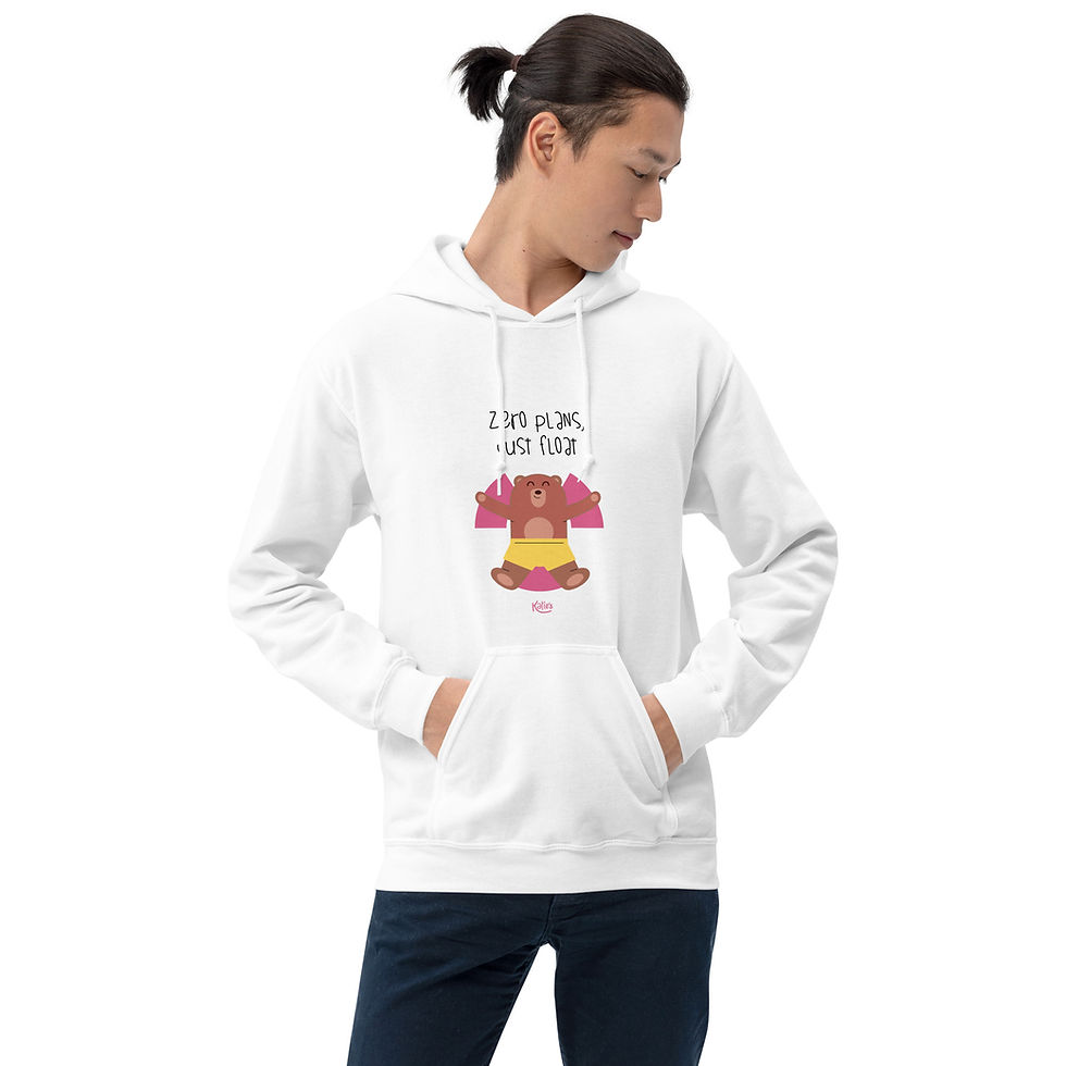 Miniatura: Sudadera (Hoodie) Unisex "Zero plans, just float"