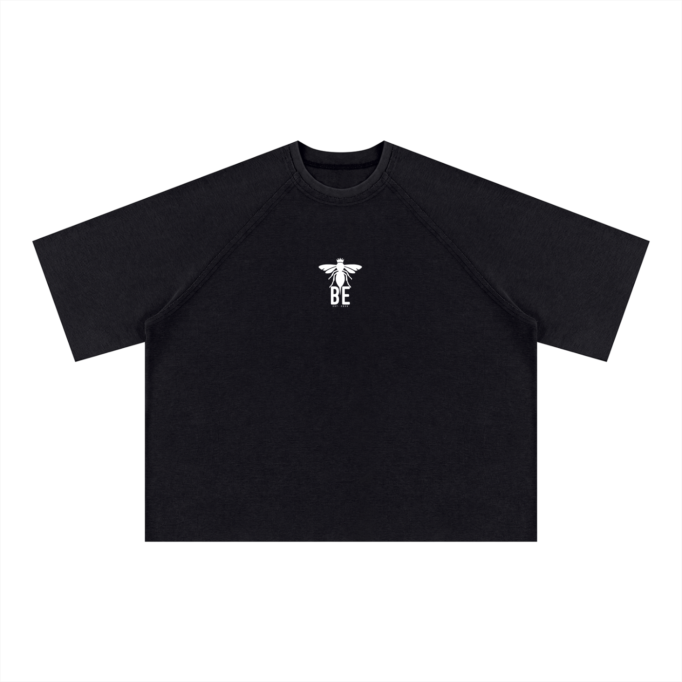 BE Unisex Mineral Wash Boxy Waffle T-Shirt