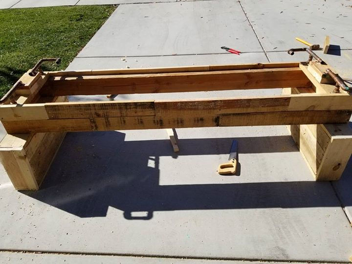 Thumbnail: Hand Crafted Wood Pallet Sofa