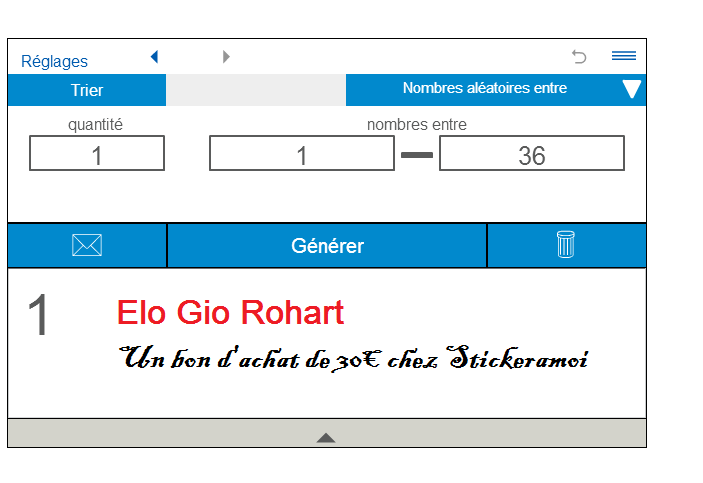 RESULTAT CONCOURS