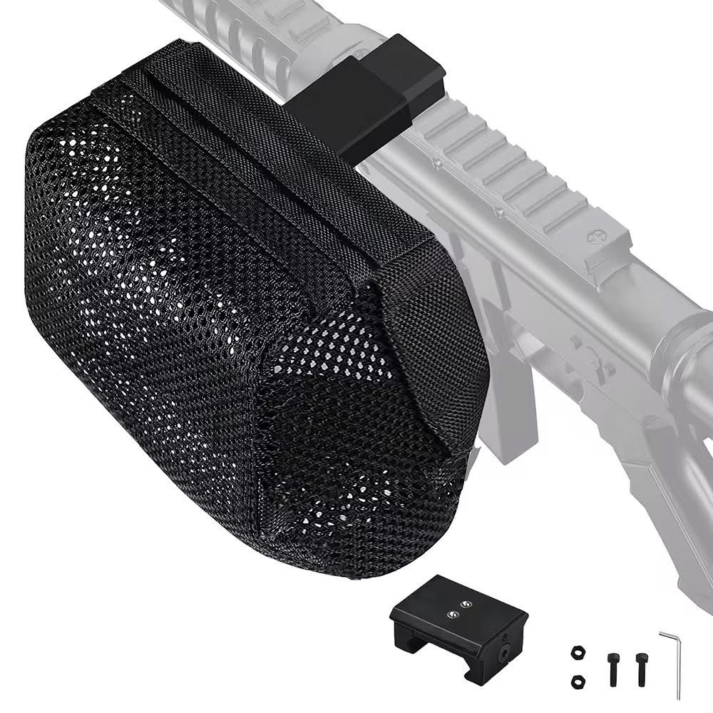 Picatinny Rail AR-15 Brass Catcher Nylon Mesh Black