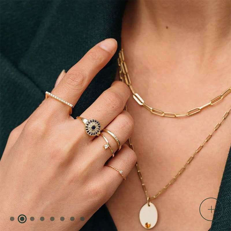 18K Gold-Plated Titanium Steel Twist Chain Necklace