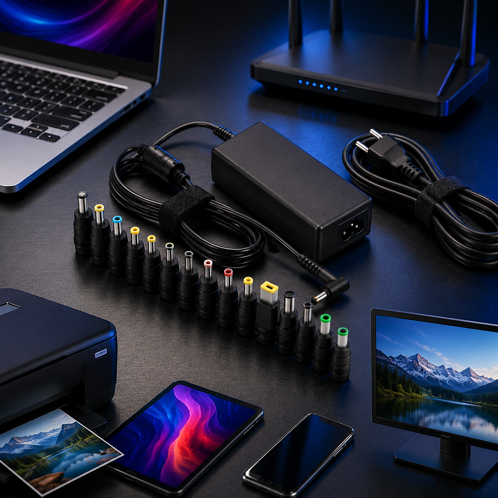 Thumbnail: Haiyistar 65W Universal Laptop Charger for HP Dell ASUS Lenovo Acer Gateway 20V 