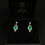 Thumbnail: White Gold Emerald & Diamond Earrings