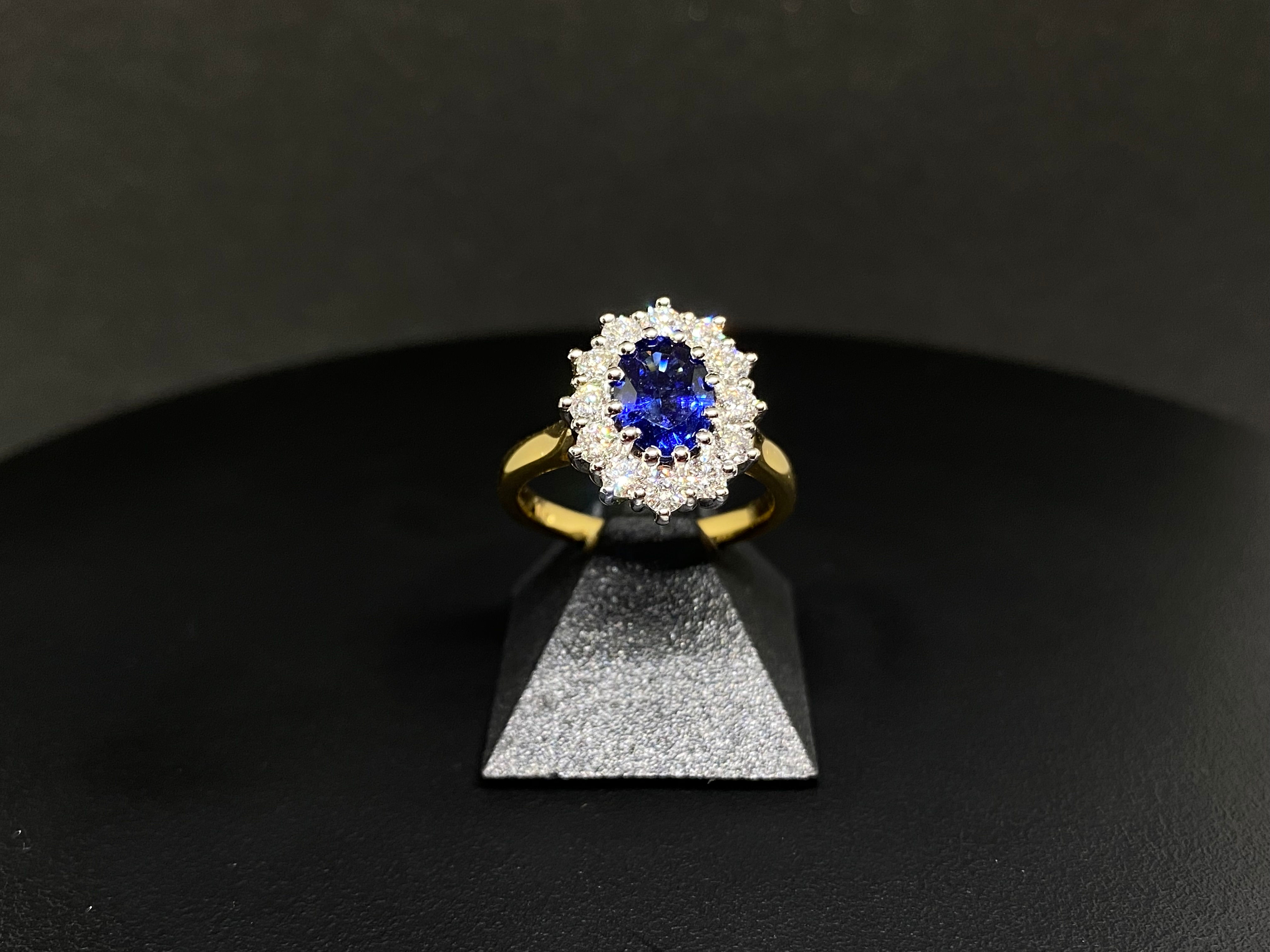 Sapphire and Diamond Ring