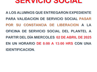Aviso Servicio Social