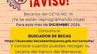 Aviso de Becas #2