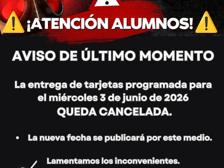 ⚠️ ATENCIÓN, ENTREGA DE TARJETAS